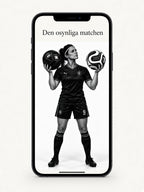 Appen Den osynliga matchen - mobilmockup
